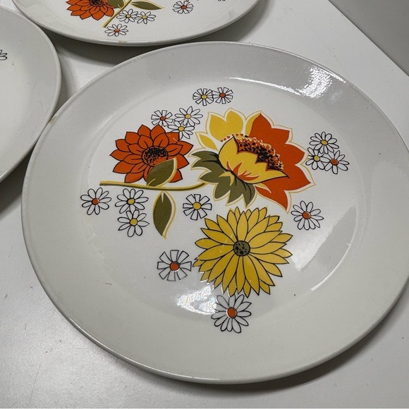 Set of 3 Johnson Bros Ironstone dinner plates in Pasadena pattern - Picture 6 of 11